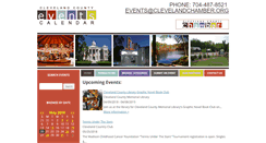 Desktop Screenshot of clevelandcountyevents.com